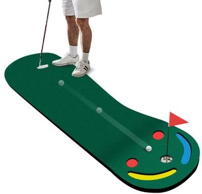 Costway Golf Putting Green Set for Indoor Outdoor Use