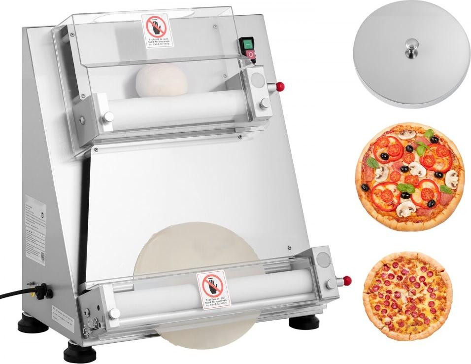 Halbautomatische Elektrische Pizzateigpresse - Teigrolle 355,6mm - Brot-Presse - Pizzateig-Herstellung leicht gemacht