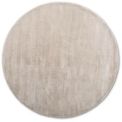 Teppich Milano Ø 140 cm Mischgewebe Weiß Elfenbein