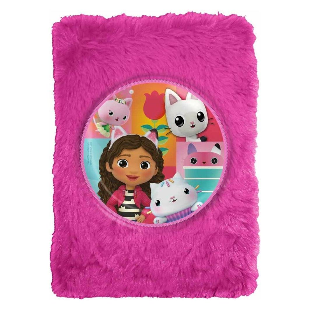 Kids Euroswan Gabbys Dollhouse Plüsch Notizbuch (A5, Blanko, Weicher Einband) (GD00063)
