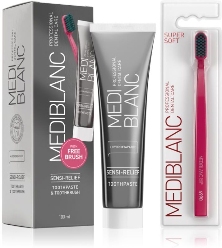 MEDIBLANC Set TP Sensi 100ml + TB Super Soft Pink Single Ensemble de soins dentaires