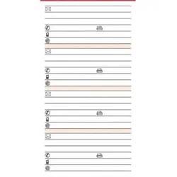 Ersatzeinlage A7 Adressen 50 Blatt BSB 02-0074 Telefon