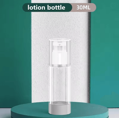 Inspire Essentials Clear Airless Pump Bottle Travel Size Cosmetic Cream Dispenser g 1pc