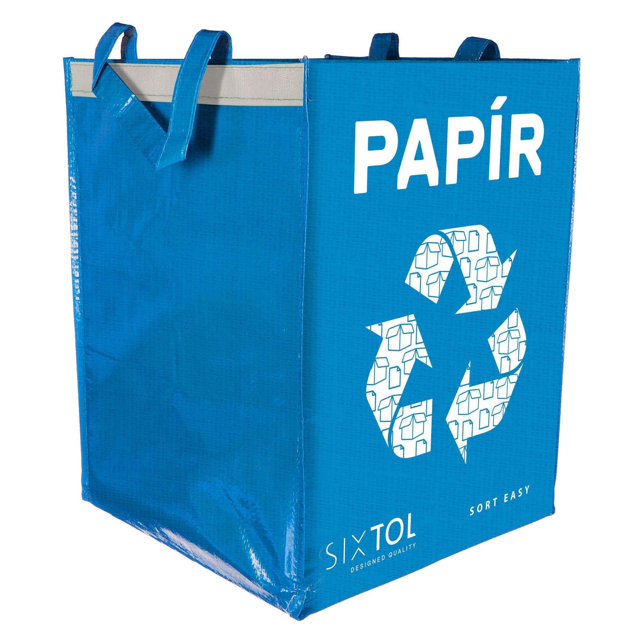 Sixtol Beutel für sortierten Abfall SORT EASY PAPER, 30x30x40cm, 36l (36 l) (SX4204)