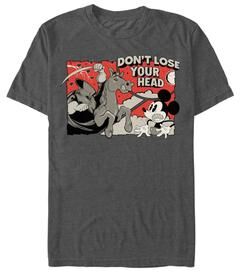 Men's Big & Tall Mickey And Headless Horseman Tee by Disney in Charcoal Heather (Size 3XL)