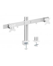 InLine Alumium Monitor-Tischhalterung für 2 Monitore bis 32" 8kg Kunststoff Stahl Grau (23184A)