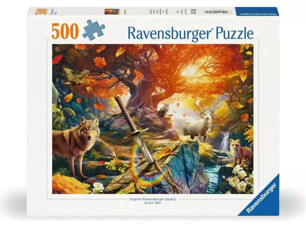 Ravensburger Puzzel Excalibur Bos - 500 stukjes - Fantasy