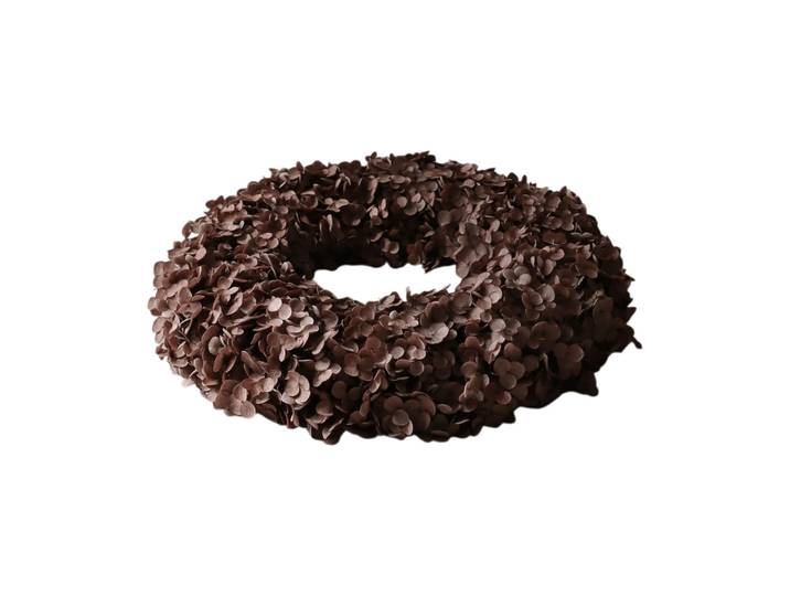 Botané Couronne de fleurs Hortensia Wreath Brown, 40 cm