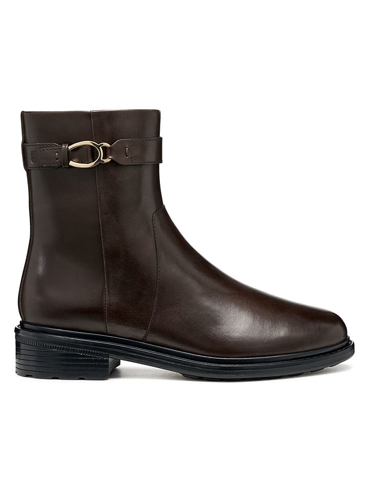 Geox Leder-Boots "Walk Pleasure" in Braun - 40