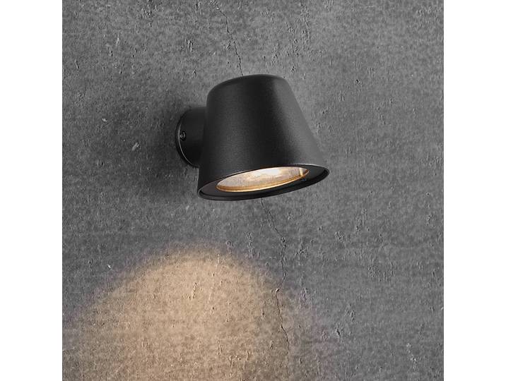 Nordlux Aussenwandleuchte Aleria, dimmbar, schwarz, Aluminium, Modern, Wandleuchte außen