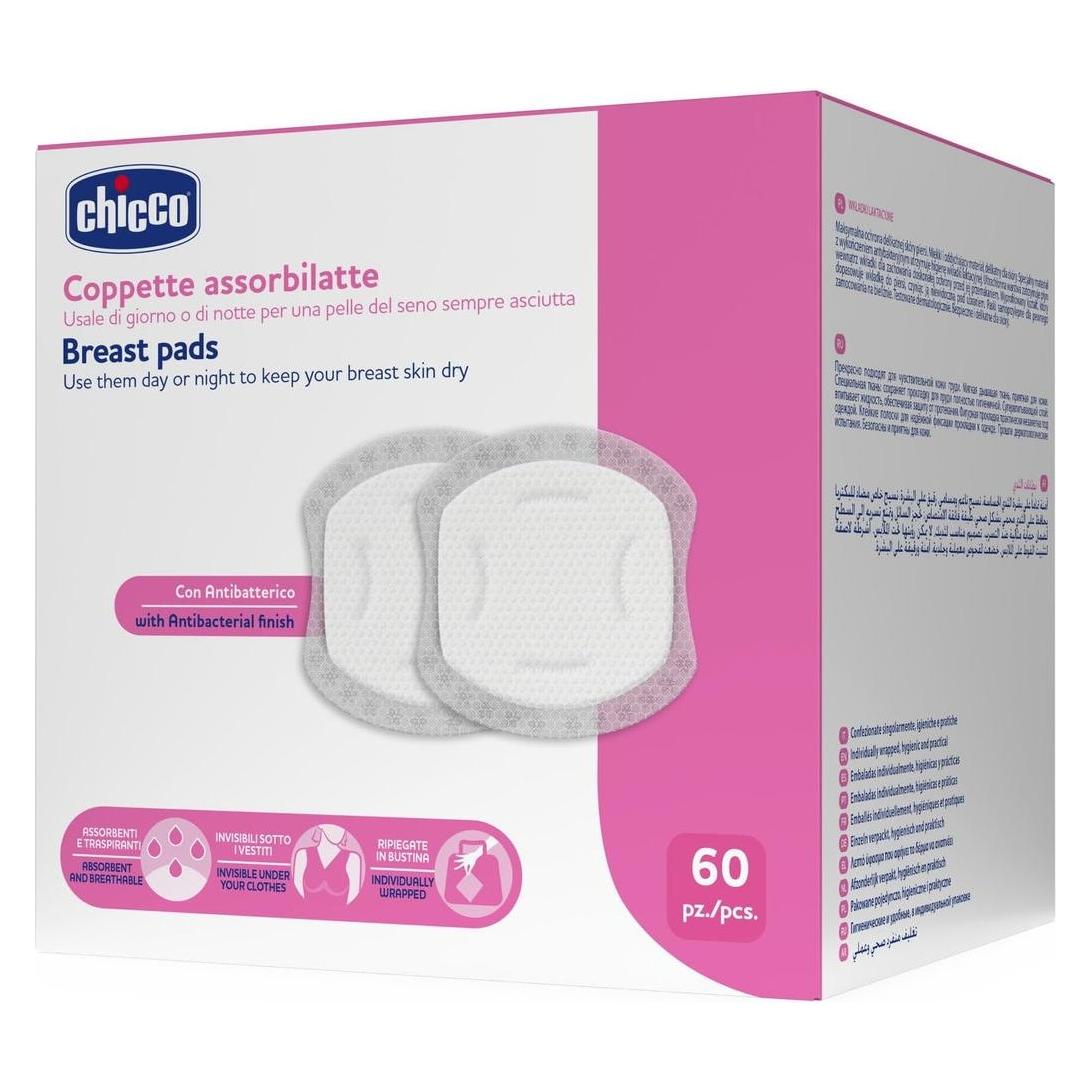 Chicco CHICCO Antybakteryjne wkładki laktacyjne białe 60szt (60x) (76127558)