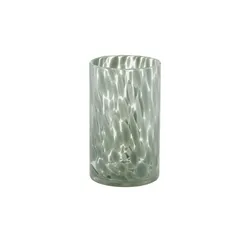 HOME STORY Vase   , grün , Glas , Maße (cm): H: 20  Ø: 12