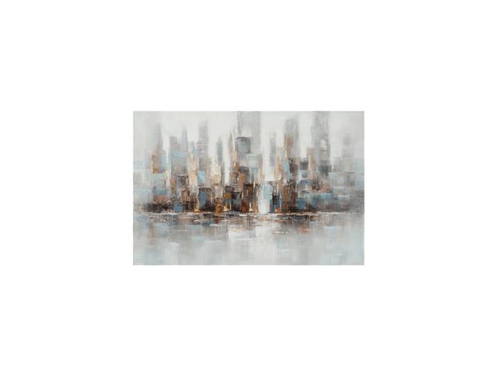 Handgemaltes Bild „abstrakte Skyline“ 80 x 120 cm Multicolor Crea Collection