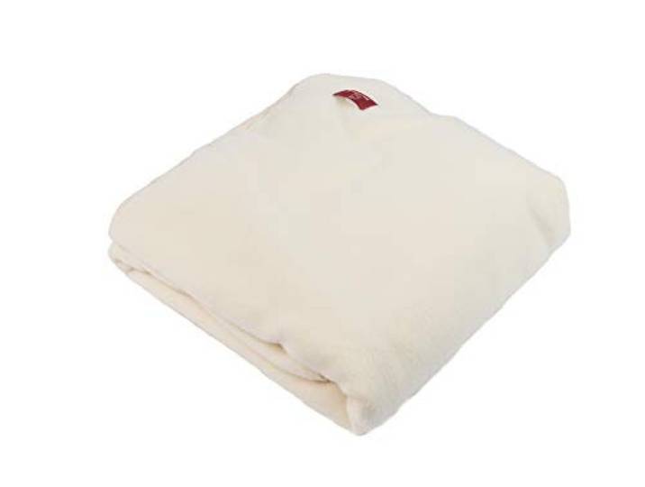 Ritter Decken Schurwoll-Unterbett 90 x 200 cm - Weiß Wärmendes Unterbett aus 100% Schurwolle mit Spannumrandung, temperaturausgleichend & atmungsaktiv, Made in Germany