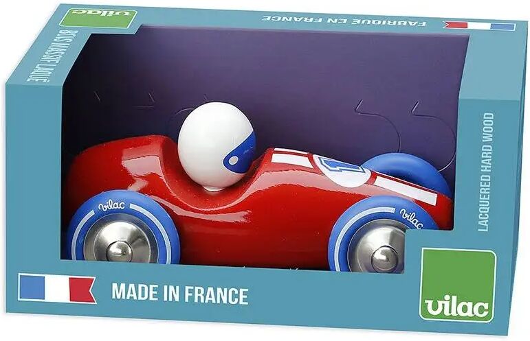 Voiture de course grand modèle bois brut - Vilac