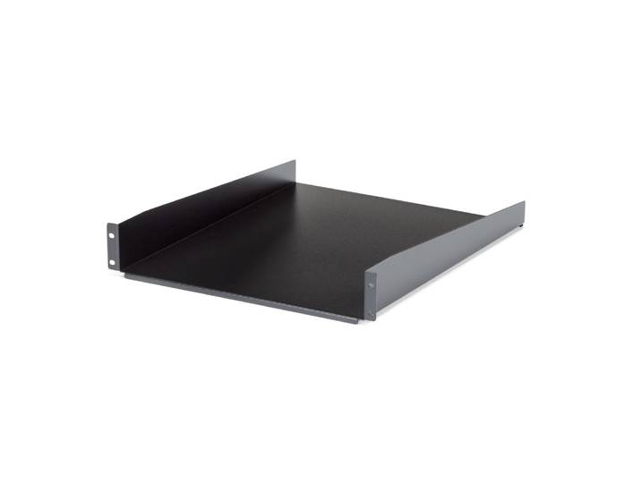 StarTech.com Etagère fixe montée en rack 2U 22 pouces - 22 kg, Etagère, Noir, Acier, 22,6 kg, 2U, 465 mm CABSHELF22
