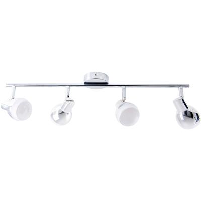 NÄVE LED Deckenspot "Chromey", grau (chromfarben), 4, H: 13cm, 1 Stk., Leuchten, für Wand und Decke geeignet, LED Deckenspot