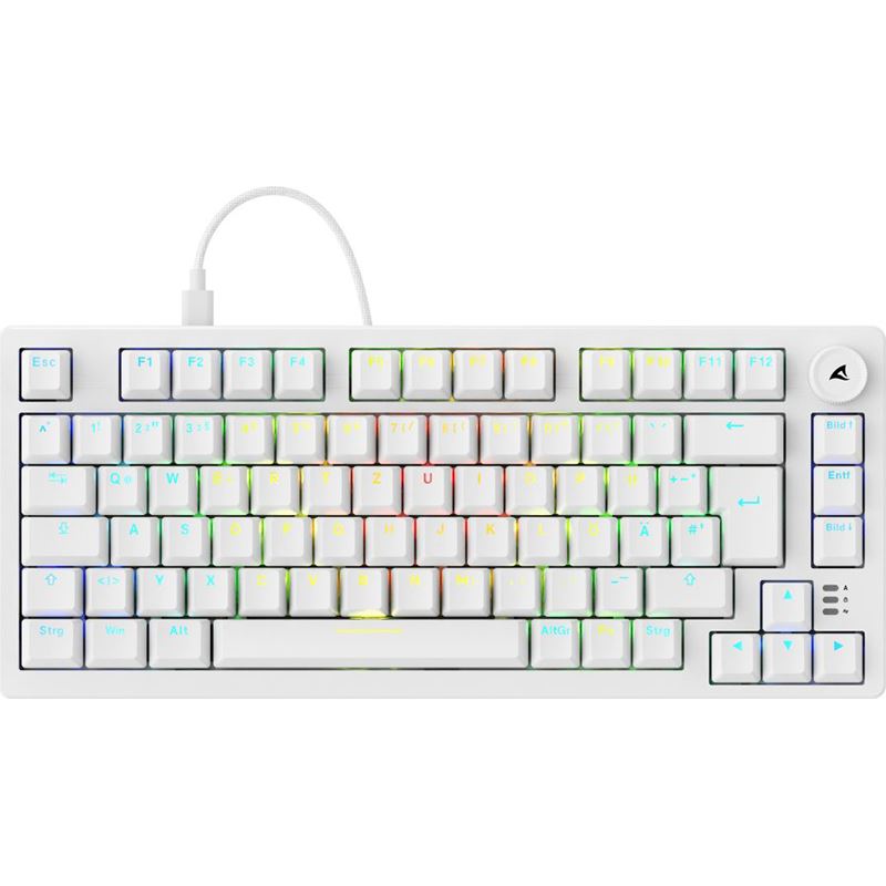 Sharkoon Gaming Tastatur Skiller SGK25 weiß DE