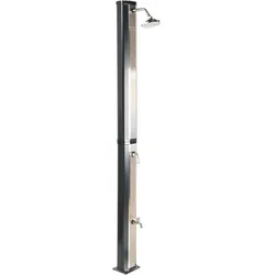 FREISTEHENDE solarbetriebene Gartendusche Schwarz Tuxpam