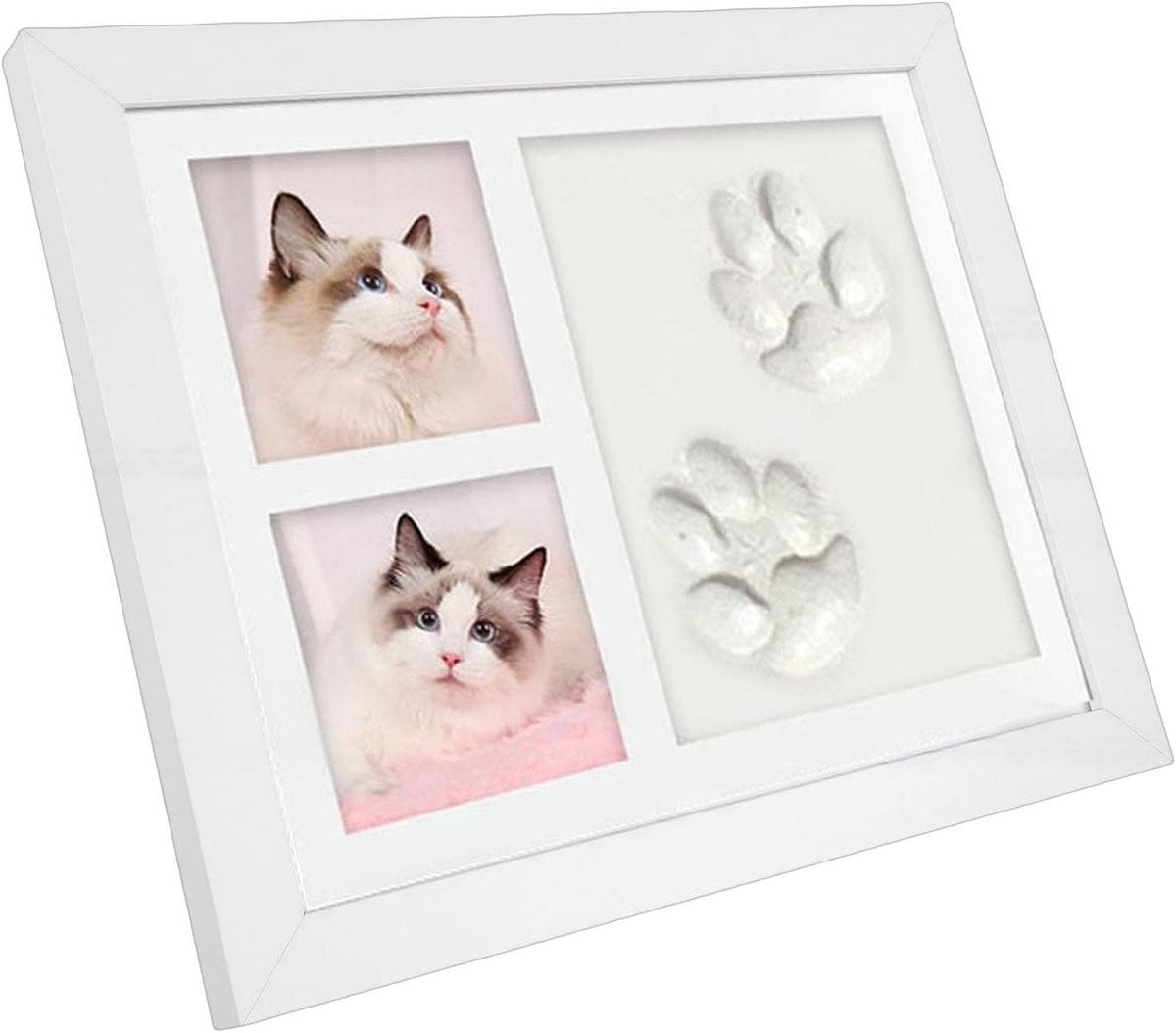 Huisdier Pootafdruk Frame - Gedenk Huisdier Aandenken Kit met Foto Display - 28 x 23 cm