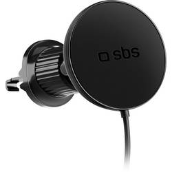 sbs mobile Lüftungsgitter Handy-Kfz-Halterung 360° drehbar, Magnetbefestigung, mit Induktionsladefunktion, mit Ladefunktion TESUPPMAG15WVENT