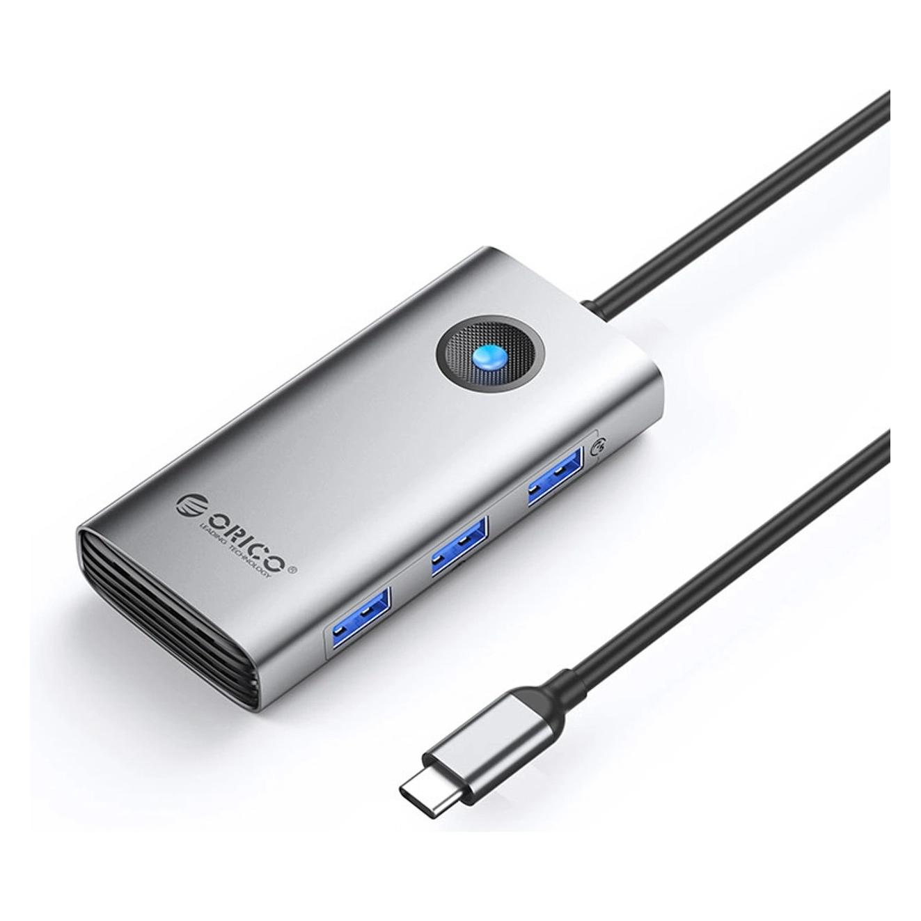 Orico Type-C docking station (5Gbps) (Grey) (USB-C, 6 Ports) (ORICO-PW11-6P-GY-EP)