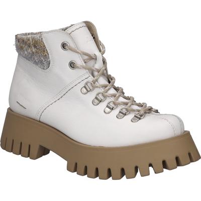 Stiefelette JOSEF SEIBEL "Mavie 05, weiss-beige", Damen, Gr. 39, weiß (weiß, beige), Obermaterial: 80% Rindsleder Leather cow. 20% Textilmaterial TEXMAT., Schuhe Stiefelette