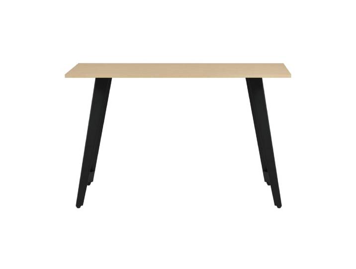 Meuble d’entrée-console en placard effet chêne et acier 76×120×40 cm