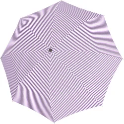 Magic Fiber Regenschirm gestreift, weiß-violett