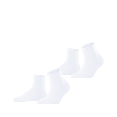 Kurzsocken ESPRIT "Basic Pure", Damen, Gr. 35-38, Sockengröße, weiß, Baumwollmischung, unifarben, normal, Socken, unifarbenes Basic-Design, Rollbündchen