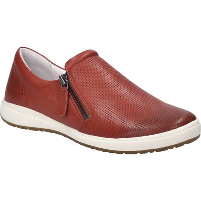 Slipper JOSEF SEIBEL "Caren 22, hibiscus", Damen, Gr. 38, braun (hibiscus), Obermaterial: 100% Rindsleder Leather cow., Schuhe Slipper