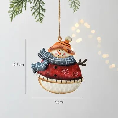 Discount Dollar Deals Christmas Hanging Decoration, Nordic Angel Cartoon Soldiers Ornaments, Double Sided Iron Art Tree Drop DIY Holiday Decor a02