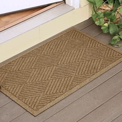 Bungalow Dba Matterly Diamonds Doormat 35 x 23, 35 x 23, Khaki