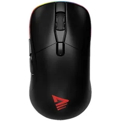 Savio RIFT BLACK Gaming-Maus RGB Dual Mode (Kabelgebunden, Kabellos), Maus, Schwarz