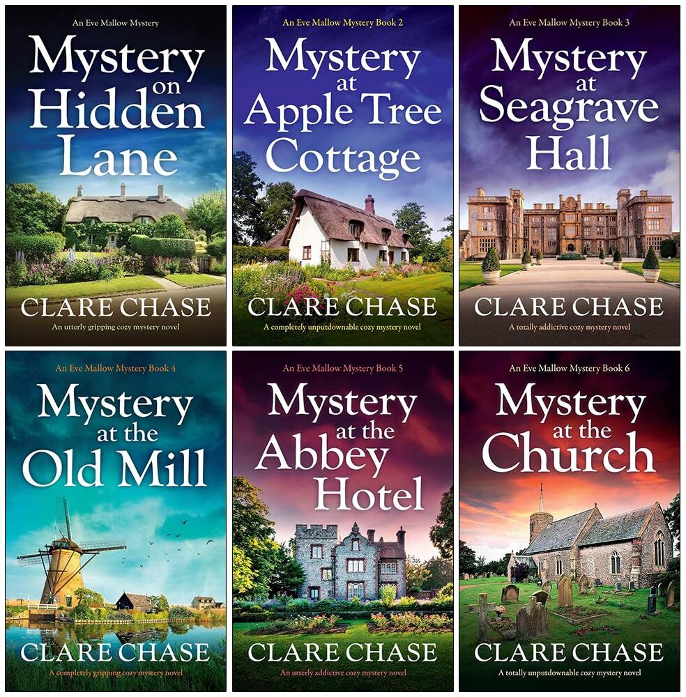 Bookouture ltd Clare Chase Eve Mallow Mystery 6 Books Collection Set – Cozy Crime Mystery Collection