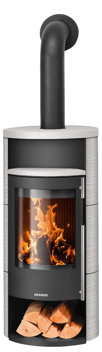 Oranier | Kaminofen | Polar Neo 8 | 8 kW | Schwarz, Seidenweiß
