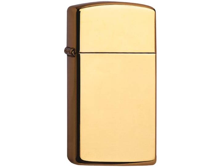 Aansteker Zippo Slim High Polish Brass