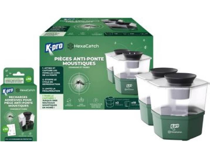 K.pro - Appareil Anti Moustique De 2 Pièges Anti-Ponte