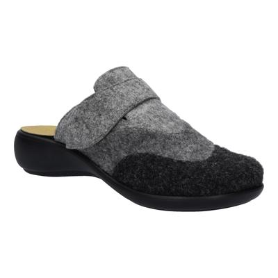 Hausschuh JOSEF SEIBEL "Korsika 308, anthrazit-multi", Damen, Gr. 39, grau (anthrazit, multi), Obermaterial: 100% Textilmaterial TEXMAT., Schuhe Hausschuh