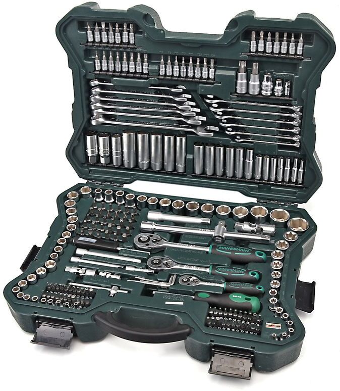 Mannesmann 215er Satz Steckschlüssel 1/4 inch - 3/8 inch - 1/2 inch - 98430