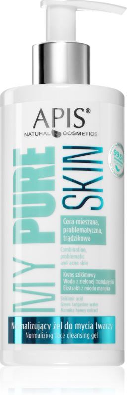 Apis Natural Cosmetics My Pure Skin normalising gel cleanser for the face 300 ml