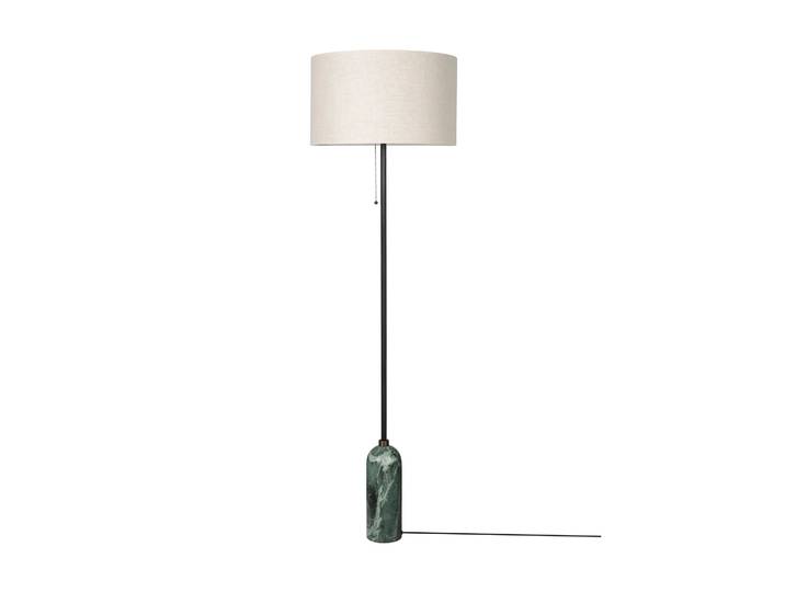 GUBI Lampadaire Gravity Emerald marble-canvas