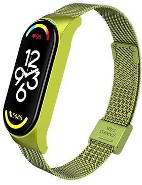Inspired Living Stainless Steel Metal Strap Bracelet For Xiaomi Mi Band 37 green