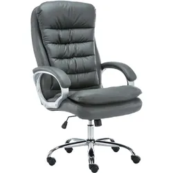 CLP Bürostuhl ergonomisch, XXL Vancouver, bis 150 kg belastbar, höhen-verstellbar, drehbar, kippbar fixierbar, Kunstleder