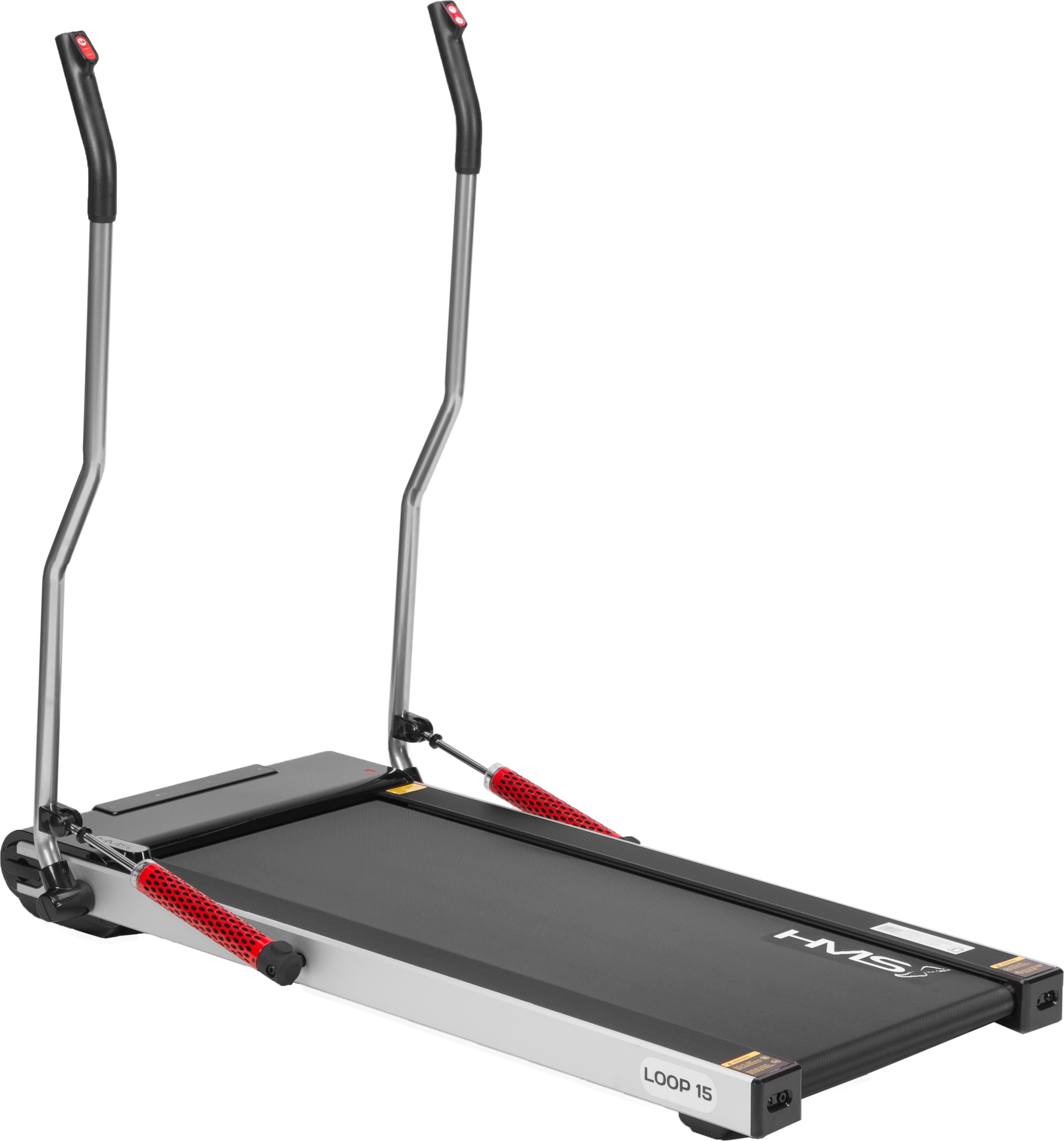 HMS LOOP15, 100 kg, 0,5 km/h, 6 km/h, Kalorien, Distanz, Geschwindigkeit, Step counter, Zeit, 230 V, 0,75 hp