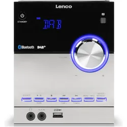 Lenco Mc-150 (Bluetooth, CD Player, 2x 10 W), Stereoanlage, Schwarz