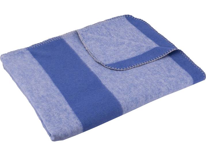 Wohndecke SETEX Kuscheldecke , blau (hellblau, blau), B:150cm L:200cm, Baumwolle, Polyester, Wohndecken, Wohndecke, mit Streifen, Kuscheldecke