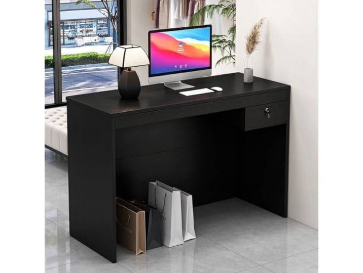 Empfang Empfangstheke Schalter Kasse Schließbarer Schubladenschrank für Salon Kleinen Laden(80cm/31.49in)