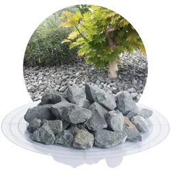 Diabas Ziersplitt grau 16-32 mm - 25 kg Sack