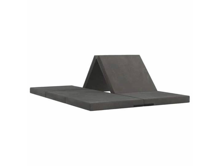 Banquette-lit - Canapé-lit pliable - - velours - gris foncé - 140 x 67 x 45 cm 9183388